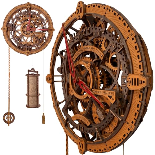 WOODEN.CITY 3D Holzpuzzle Uhr für Erwachsene – Industrial Vintage Wanduhr Modellbausatz, 378 Teile WOODEN.CITY 3D Holzpuzzle Uhr für Erwachsene – Industrial Vintage Wanduhr Modellbausatz, 378 Teile von WOODEN.CITY