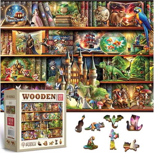 WOODEN.CITY Holzpuzzles für Erwachsene 1000 Teile - Geschichten auf jedem Regal - Bücherregale Szene | Made in EU | Geschenk für Buchliebhaber | Größe 54,0 x 39,4 cm WOODEN.CITY Holzpuzzles für Erwachsene 1000 Teile - Geschichten auf jedem Regal - Bücherregale Szene | Made in EU | Geschenk für Buchliebhaber | Größe 54,0 x 39,4 cm von WOODEN.CITY