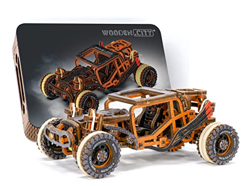 WOODEN.CITY Buggy Limited Edition - 3D-Holzmodellbausatz zum Selbermachen, Laser Cut, Modellauto, Modellbausatz Erwachsene, Holzpuzzle, 3D Puzzle, Kreative Geschenke für Männer, Männer Geschenke von WOODEN.CITY