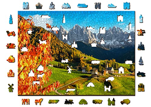 Wooden.City Holzpuzzle 1000 +10 Teile - Sankt Magdalena - Erwachsene Kinder Tierpuzzle - Bunt Einzigartige Tierform - Haus Dekoration - Geschenk Lernspielzeug - Tolles Spielzeug - 51,9 x 37,5 cm von WOODEN.CITY