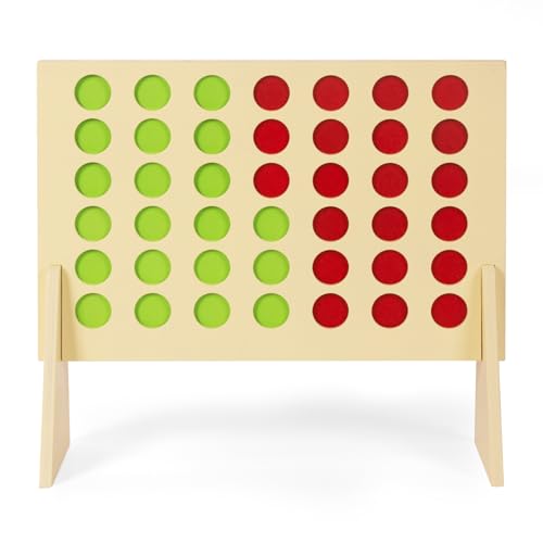 WoodenFun 4 Gewinnt Reisespiel Brettspiel für Kinder Holz 4 in Einer Reihe Spiel Strategie Spiel Kinder Puzzle Spielzeug Geschenk 45x40 cm ab 3+ WoodenFun 4 Gewinnt Reisespiel Brettspiel für Kinder Holz 4 in Einer Reihe Spiel Strategie Spiel Kinder Puzzle Spielzeug Geschenk 45x40 cm ab 3+ von WOODENFUN