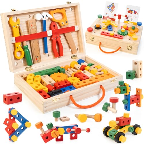 WOODMAM Upgrade Kids Tools Set, Play Tools Kit for Kids von WOODMAM