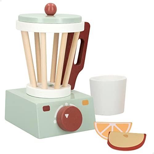 WOOMAX 49544 Holzspielzeug Mixer für Kinder / Küchenzubehör, Spielzeug Utensilien für Jungen und Mädchen / Küchenspiele, Haushaltsgeräte Spielzeug von WOOMAX