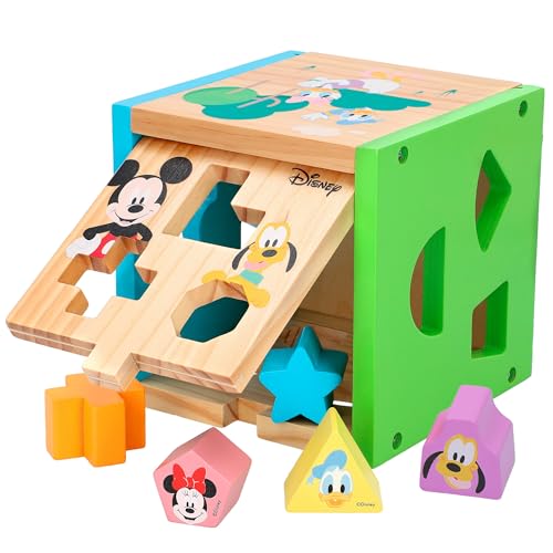 WOOMAX - Cubo 13 piezas encajables madera Disney baby (ColorBaby 48717) von WOOMAX