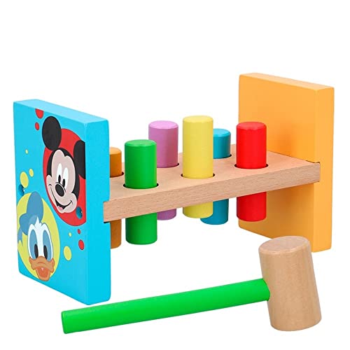 WOOMAX - Juego martillo y bloques de madera Disney baby (ColorBaby 48707) von WOOMAX