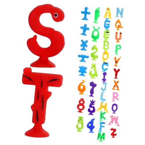 1 Set Buchstabenspaß Pädagogisches Saug Alphabet Rechtschreibung Saugnapf Buchstaben Spielzeug Für Kinder Kognitive Buchstaben Für Kinder Spielzeug Buchstabenspiel Für WOONEKY von WOONEKY