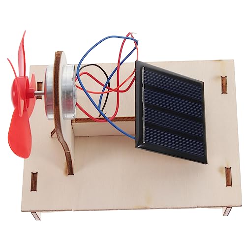 2 Sätze Kinder experimente Experiment Kinder Solar Motor Spielzeug Kinder Kreativset Solarbetriebene Gadgets Solar-DIY-Spielzeug Solarspielzeug-Sets Spielzeug zusammenbauen hölzern WOONEKY von WOONEKY