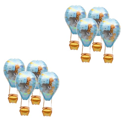 8 Stk Heißluftballon Luftballons Für Geburtstagsfeiern Kinder Drachen Metallische Luftballons Hochzeitsballons Dekorative Luftballons Drachen Für Kinder Partyballons Aluminiumfolie WOONEKY von WOONEKY