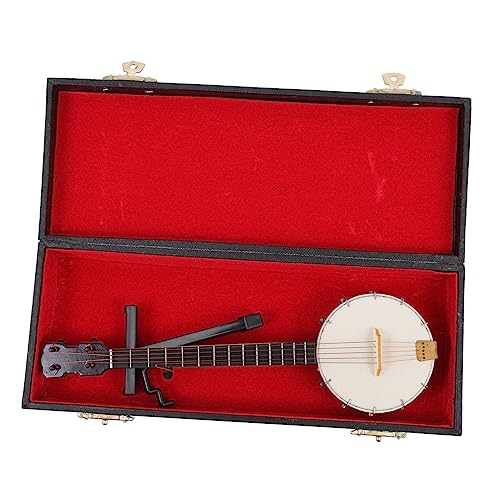 WOONEKY 1 Satz Banjo-Modell simuliertes Banjo Konzert- wohnungseinrichtung wohnungsdeko simuliertes Musikinstrumentenmodell Musikinstrument-Ornament kleine Teile (Kunststoff) von WOONEKY