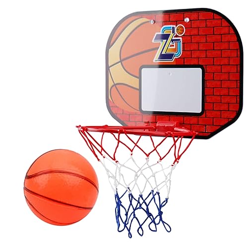 WOONEKY 1 Satz Basketball-Netz Indoor-basketballkorb Basketball-trainingsspiel Für Kinder Basketballbrett Kinderbasketball Basketballkorb Zur Wandmontage Mini-Spielzeug Mini-basketballkorb von WOONEKY