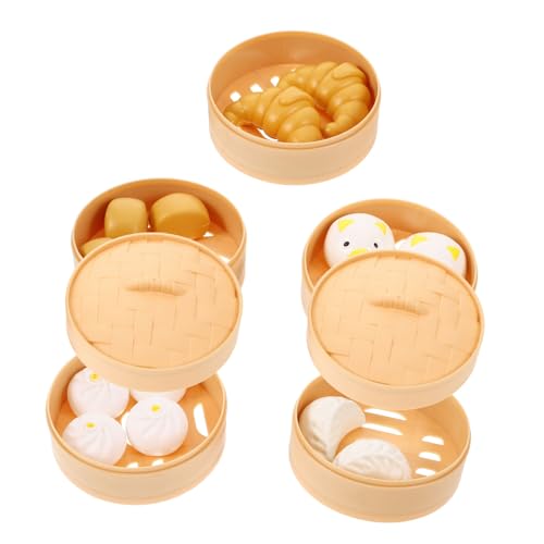 WOONEKY 1 Satz Küchenspielzeug Mini-Essen Mini-Rollenspiel Chinesisches Spielzeug Für Kinder Chinesisches Essen Spielküche So Tun, Koche Spielset Frühstücksspielzeug Vorgeben Plastik von WOONEKY