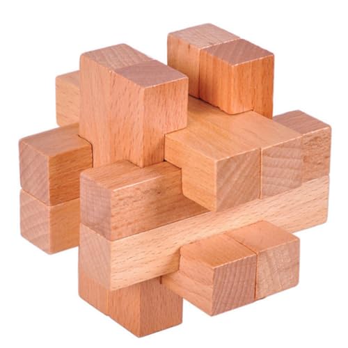 WOONEKY 1 Satz Luban Lock Holzspielzeug Set Teiliges Iq Puzzle für Erwachsene Fördert Intelligenz Geschicklichkeit und Logisches Geduldsspiel für DIY Partys und Familie WOONEKY 1 Satz Luban Lock Holzspielzeug Set Teiliges Iq Puzzle für Erwachsene Fördert Intelligenz Geschicklichkeit und Logisches Geduldsspiel für DIY Partys und Familie von WOONEKY