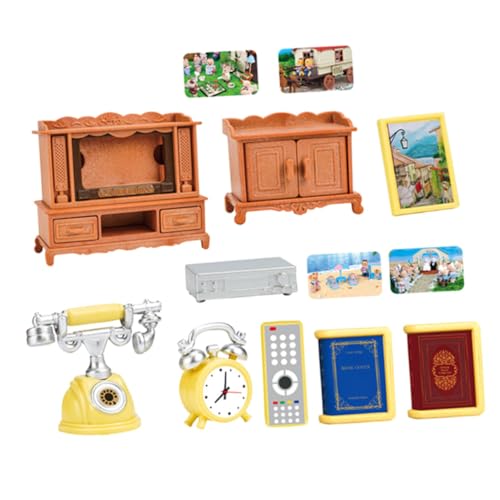 WOONEKY 1 Set 1:12 Mädchenspielhaus Puppenhaus Möbelmodell (1 Set) Puppenhaus Accessoires Miniaturmöbel Ornament Mini Möbel Puppenhaus Möbel Winzig von WOONEKY