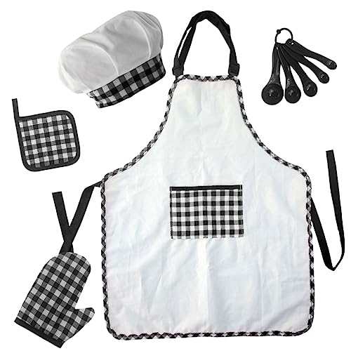 WOONEKY 1 Set Kinder Kochschürzen Sets Kinderschürze Für Kinder Kinderküchenbedarf Jungenschürzen Zum Kochen Kinder Und Kleinkind Kochschürze Kleinkind Schürzen Zum Kochen von WOONEKY