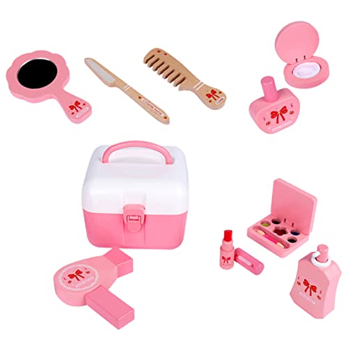 WOONEKY Kinder Spielzeug Schminkset Für Kleine Ädchen Lustiges Kosmetikspielzeug Set Mit Tragbarem Make up Zubehör Ideal Für Rollenspiele Und Kreative Kinderaktivitäten Widerstandsfähige Materialien von WOONEKY