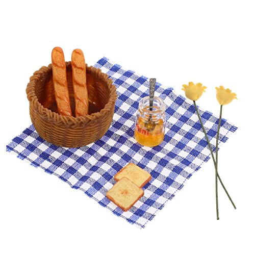 WOONEKY 1 Set Miniatur Puppenhaus Honigbrot Korb Kit DIY Miniatur Brot Korb Foto Requisiten Für Und von WOONEKY