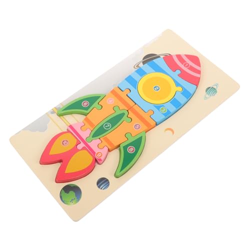 WOONEKY 1 Set Stereo Block Puzzle Für Kleinkinder Jungen 3D Puzzle Brett Kleinkind Puzzle Rätsel Denksportaufgaben Für Kinder Fahrzeug Puzzle Kinder Montessori Puzzles Holz von WOONEKY