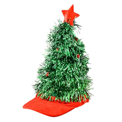 WOONEKY 1 Stk Weihnachtsbaummütze christmas tree hat Weihnachtselfe Weihnachts-Cosplay-Accessoires Hüte kleidung Kleider weihnachtskostüm hut Neuheit Kostümhut Weihnachten Requisiten Vlies von WOONEKY