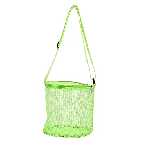 WOONEKY 1 Stück Muscheltasche Für Draußen Kinderspielzeug Netz Tragetasche wasserdichte Outdoor Tasche Extra Große Strandtasche Tüll Strandtasche Netz Strandtasche Hohle Netz von WOONEKY