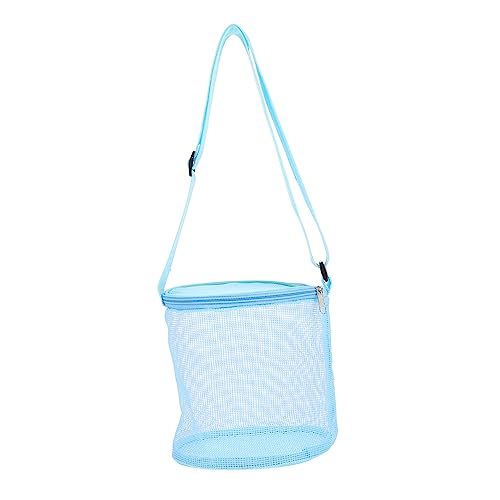 WOONEKY 1 Stück Muscheltasche Tragetaschen Für Kinder Outdoor Zubehör Badewannenspielzeug Netztasche Strandspielzeug Für Kinder Netz Reisetaschen Kindertasche Reißverschlussetui von WOONEKY