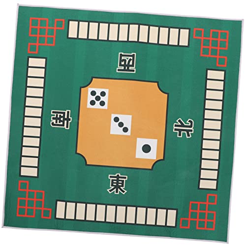 WOONEKY 1 Stück rutschfeste Mahjong Tischdecke Grün Quadratische Form Ideal Für Spieleabende Sitzungszimmer Und Brettspiele Hochwertiges Mahjong Pad Für Optimalen Spielkomfort von WOONEKY