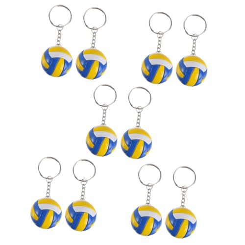 WOONEKY 10 Stk Volleyball-modellspielzeug Sportwettkampf Vorhanden Tennisgeschenke Softball-schlüsselanhänger Tragbarer Schlüsselanhänger Basketball-sachen Sportwettbewerb Kette Leder von WOONEKY