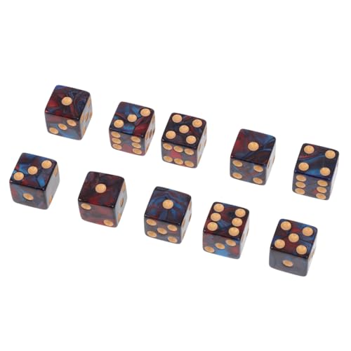 WOONEKY 10 Stück Teiliges Acryl Würfel Zweifarbig Rot Blau mit Großen Löchern Leichte Langlebige Spielwürfel für Bar Party Brettspiele und Pädagogische Spiele WOONEKY 10 Stück Teiliges Acryl Würfel Zweifarbig Rot Blau mit Großen Löchern Leichte Langlebige Spielwürfel für Bar Party Brettspiele und Pädagogische Spiele von WOONEKY