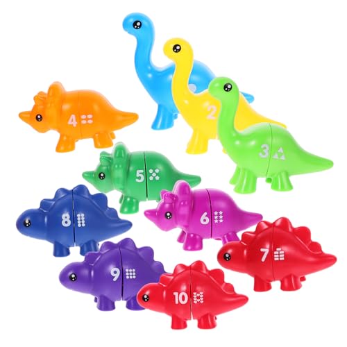 WOONEKY 10stücke Spielzeug Dinosaurier Zahlen Lernen Sortierung Pädagogisches Kinderspielzeug Dino Lernspielzeug Kleinkindspielzeug Cartoon-Spielzeug WOONEKY 10stücke Spielzeug Dinosaurier Zahlen Lernen Sortierung Pädagogisches Kinderspielzeug Dino Lernspielzeug Kleinkindspielzeug Cartoon-Spielzeug von WOONEKY