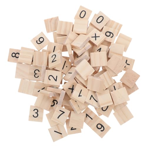WOONEKY 100 Stück Teiliges Holznummern und Montessori Mathe Lernspielzeug Robuste Holzplättchen für Zählen Rechnen Kreative DIY Projekte für Kindergarten und Schulunterricht WOONEKY 100 Stück Teiliges Holznummern und Montessori Mathe Lernspielzeug Robuste Holzplättchen für Zählen Rechnen Kreative DIY Projekte für Kindergarten und Schulunterricht von WOONEKY