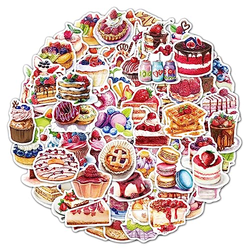 WOONEKY 100St Aufkleber Kuchen verzieren Kuchen Topper Partygeschenke Fahrrad wasserflaschen Sticker Weihnachten weihnachtssticker dekorative Sticker Bunte Abziehbilder PVC selbstklebend von WOONEKY