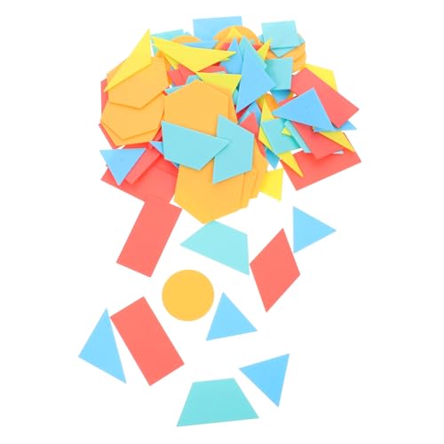 WOONEKY 100st Hilfsmittel Für Den Geometrieunterricht Form-erkenntnis-Spielzeug Formerkennung Für Kinder Formerkennungsspielzeug Für Die Schule Geometrisches Lernen Für Kinder Abs von WOONEKY