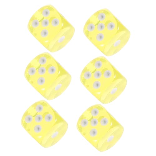 WOONEKY 10Pcs Game Prop Big Number Dice Big Nummered Dice Party Favor Party Game Dice Portable Dice Party Accessoires Würfel Würfel Würfel Spielzeugspielzeug Brettspiel Tool Large Dice 6 von WOONEKY