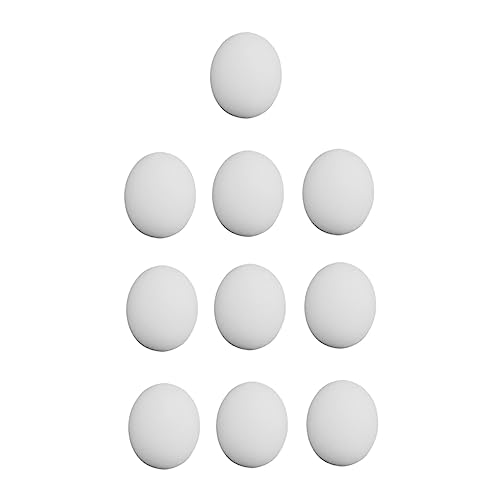 WOONEKY 10st Magische Schwammeier Osterschaumformen Osterschaumeier Spielzeug Lackierbar Lieferungen Für Bühnenauftritte Interessante Party-Requisite Modellierschaumblock DIY Weiß von WOONEKY