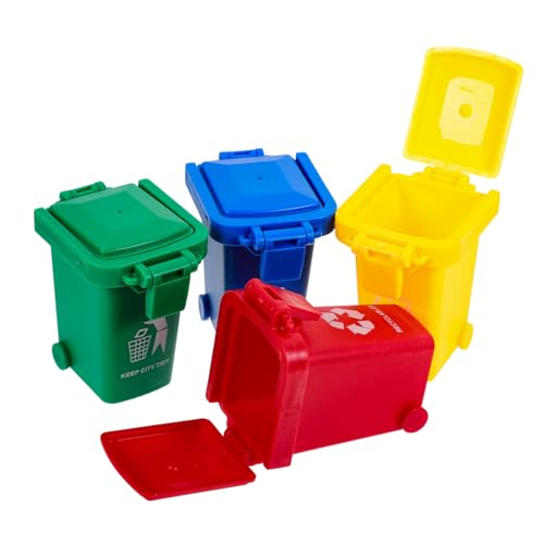WOONEKY 12 STK Mini-Mülleimer Müllspielzeug Minispielzeug für Kinder zabawki stymulujące rozwój Educational Toys bleistifte Kinderspielzeug Hilfsmittel für die frühkindliche Bildung rot von WOONEKY