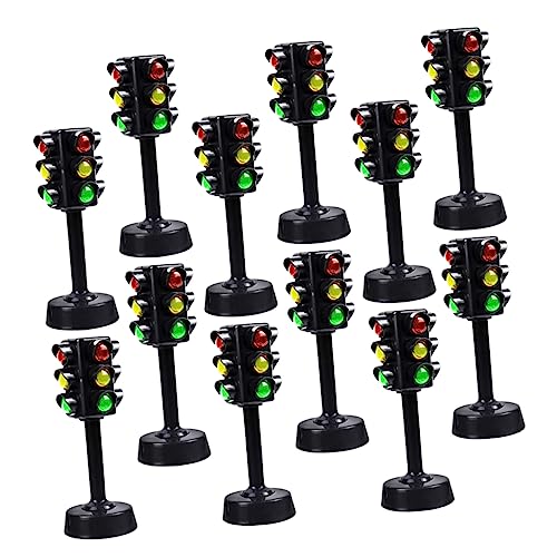 WOONEKY 12Pcs Spielen Ampeln Kleinkind Spielzeug Ampel Licht Modell Kind Pädagogisches Spielzeug für Weihnachten von WOONEKY