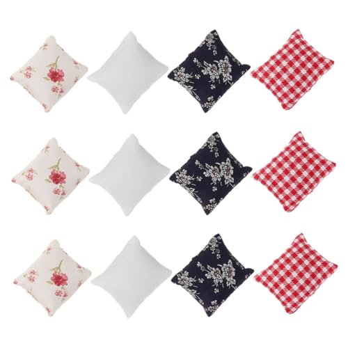 WOONEKY 12 Stück Maßstab Leichte Mini Sofakissen Realistische Miniatur Dekokissen für Puppenstube Kreatives und Fantasievolle Einrichtung WOONEKY 12 Stück Maßstab Leichte Mini Sofakissen Realistische Miniatur Dekokissen für Puppenstube Kreatives und Fantasievolle Einrichtung von WOONEKY