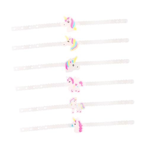 WOONEKY 12 Stück Teiliges Einhorn Leuchtarmband aus Flexiblem Silikon Verstellbar Sicher Wiederverwendbar Party gastgeschenk für Geburtstage und Events Buntes Cartoon Armband für Mädchen WOONEKY 12 Stück Teiliges Einhorn Leuchtarmband aus Flexiblem Silikon Verstellbar Sicher Wiederverwendbar Party gastgeschenk für Geburtstage und Events Buntes Cartoon Armband für Mädchen von WOONEKY