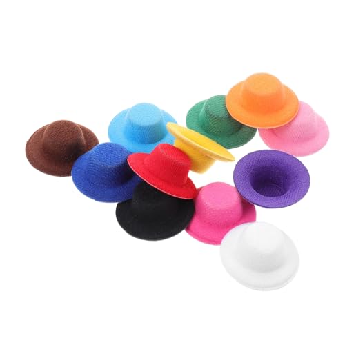 WOONEKY 12 Stück Teiliges Mini Herrenhut Bunte Kleine Puppenhüte DIY Bastelornamente Miniatur Hüte für Puppenhaus Dekorationen und Bastelbedarf WOONEKY 12 Stück Teiliges Mini Herrenhut Bunte Kleine Puppenhüte DIY Bastelornamente Miniatur Hüte für Puppenhaus Dekorationen und Bastelbedarf von WOONEKY