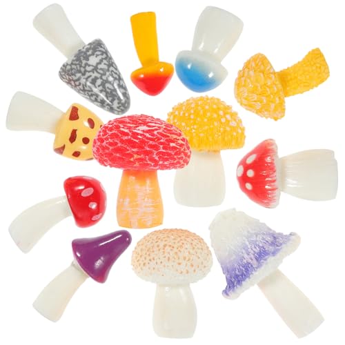WOONEKY 12 Stück Teiliges Mini pilz Resin Leichte Realistische Gartendeko Kleine Pilzfiguren für Mooslandschaften Bonsai und DIY Mikrolandschaften Dekorativ und Handlich WOONEKY 12 Stück Teiliges Mini pilz Resin Leichte Realistische Gartendeko Kleine Pilzfiguren für Mooslandschaften Bonsai und DIY Mikrolandschaften Dekorativ und Handlich von WOONEKY