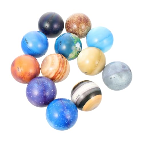 WOONEKY 12 Stück Teiliges Planetenset Stressbälle Lernspielzeug Anti Stress Hüpfball Weiche Schaumbälle Frühförderung Spielspaß für Indoor Outdoor WOONEKY 12 Stück Teiliges Planetenset Stressbälle Lernspielzeug Anti Stress Hüpfball Weiche Schaumbälle Frühförderung Spielspaß für Indoor Outdoor von WOONEKY