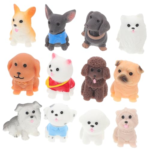 WOONEKY 12stücke Miniatur Hundefiguren Aus Harz Mit Realistischen Details Für Dekoration Und Aufbewahrung Von Kleinen Welpenfiguren Als Heimaccessoires WOONEKY 12stücke Miniatur Hundefiguren Aus Harz Mit Realistischen Details Für Dekoration Und Aufbewahrung Von Kleinen Welpenfiguren Als Heimaccessoires von WOONEKY