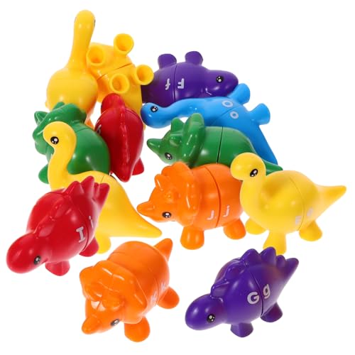 WOONEKY 13stücke Spielzeug Dinosaurier Form Zuordnungsspiel Junge Mädchen Englisch Lernen Spielzeug Für Kleinkinder Sortierspiel Lernspiel Hand-Augen-koordination WOONEKY 13stücke Spielzeug Dinosaurier Form Zuordnungsspiel Junge Mädchen Englisch Lernen Spielzeug Für Kleinkinder Sortierspiel Lernspiel Hand-Augen-koordination von WOONEKY