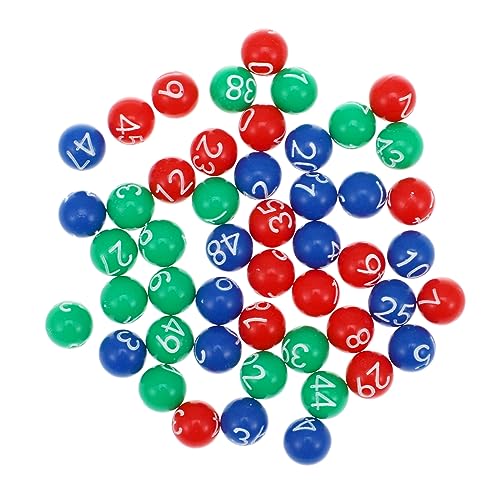 WOONEKY 147 STK Ball der Lotteriemaschine Zahlen-Bingo Spiele Ersatz für Bingokugeln Bingo-Zahlen Zähler-Bingo Bingo Kugeln Party Games Verlosung von Spielbällen Plastikbälle zu verlosen von WOONEKY