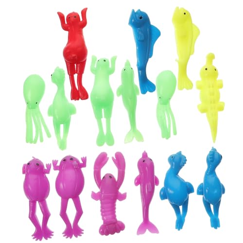 WOONEKY 15 Stück Teiliges Elastisches Finger Schleudernden Meerestieren Flexibles Kinderspielzeug für Party Scherzartikel Waschbar und Langlebig für Junge Mädchen WOONEKY 15 Stück Teiliges Elastisches Finger Schleudernden Meerestieren Flexibles Kinderspielzeug für Party Scherzartikel Waschbar und Langlebig für Junge Mädchen von WOONEKY