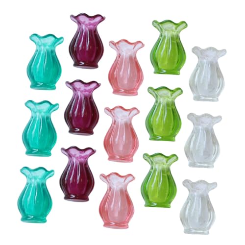 WOONEKY 15 Stück Teiliges Miniatur Puppenhaus Blumenvase Filigrane Mini Vasen für Bastelblumen Kleine Pflanzgefäße für Tischdekoration und Micro Landschaft Vielseitig für Wohn WOONEKY 15 Stück Teiliges Miniatur Puppenhaus Blumenvase Filigrane Mini Vasen für Bastelblumen Kleine Pflanzgefäße für Tischdekoration und Micro Landschaft Vielseitig für Wohn von WOONEKY