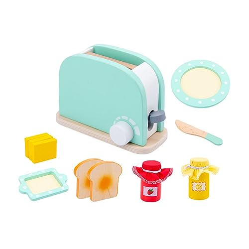 WOONEKY 1Satz Holzküche für Pädagogisches Kochspielzeug mit Imitationsbrotmaschine Fördert Kreativität und Fantasie Sicheres Holzdesign für Rollenspiele WOONEKY 1Satz Holzküche für Pädagogisches Kochspielzeug mit Imitationsbrotmaschine Fördert Kreativität und Fantasie Sicheres Holzdesign für Rollenspiele von WOONEKY