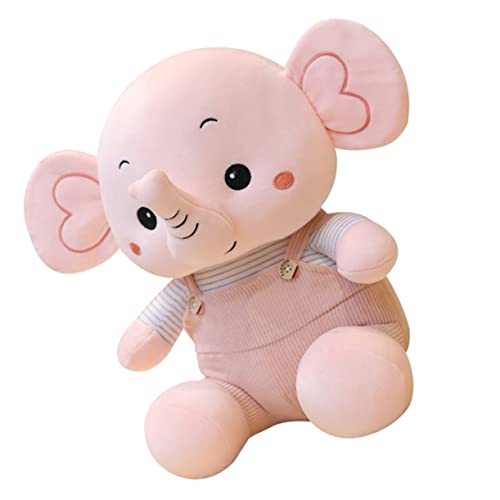 WOONEKY 1Stk Elefantenpuppe Flauschige Kuscheltiere Plüschpuppe Spielzeug Cartoon-Plüschpuppe Kinder Puppen kinderpuppe Toy Kinder Plüschpuppe Elefanten-Plüsch-Spielzeug PP Baumwolle Rosa von WOONEKY