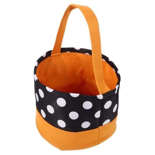 WOONEKY 1Stk Halloween-Einkaufstasche Halloween-Süßigkeiten-Korb Halloween-Korbtasche Geschenkkörbe halloween tüten Snackbehälter Tasche mit Halloween- fein Tragetasche schmücken von WOONEKY