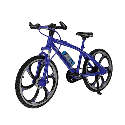 WOONEKY 1stk Fingerrad Fingerfahrradspielzeug Fahrzeugmodelldekoration Desktop-Spielzeug Spielzeug Für Fingerbikes Fahrradmodell Fahren Mini-Fahrzeuge Fingerspielzeug Ferrolegierung Blue von WOONEKY