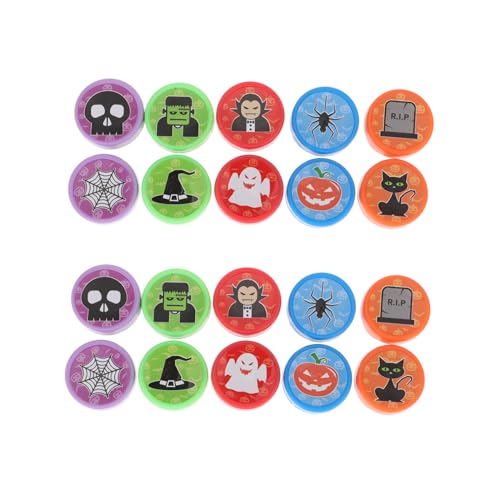 WOONEKY 2 Kisten Halloween-Stempel Tintenstempel Für Kinder Tierisches Spielzeug Kinder Briefmarken Halloween-Spielzeug Für Kinder Halloween-partybevorzugung Kinderspielzeug Plastik von WOONEKY